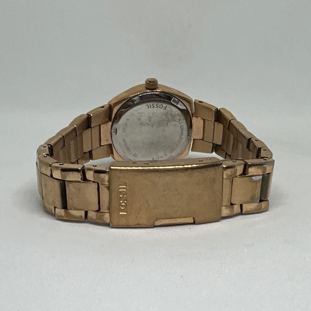 Fossil Colleague AM4508 Women's Gold Stainless Steel Analog Dial Watch HME749